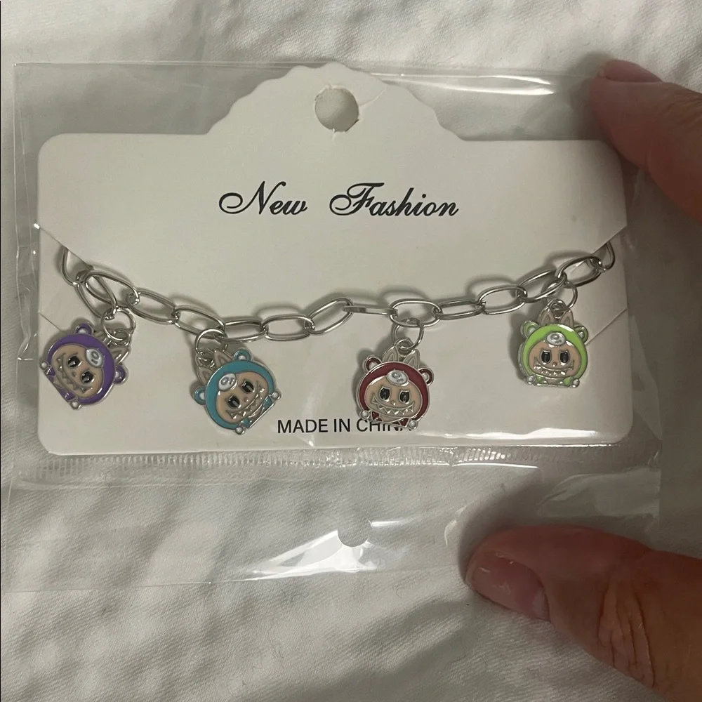 Cute Labubu monsters cartoon Animal Charm Bracelet new